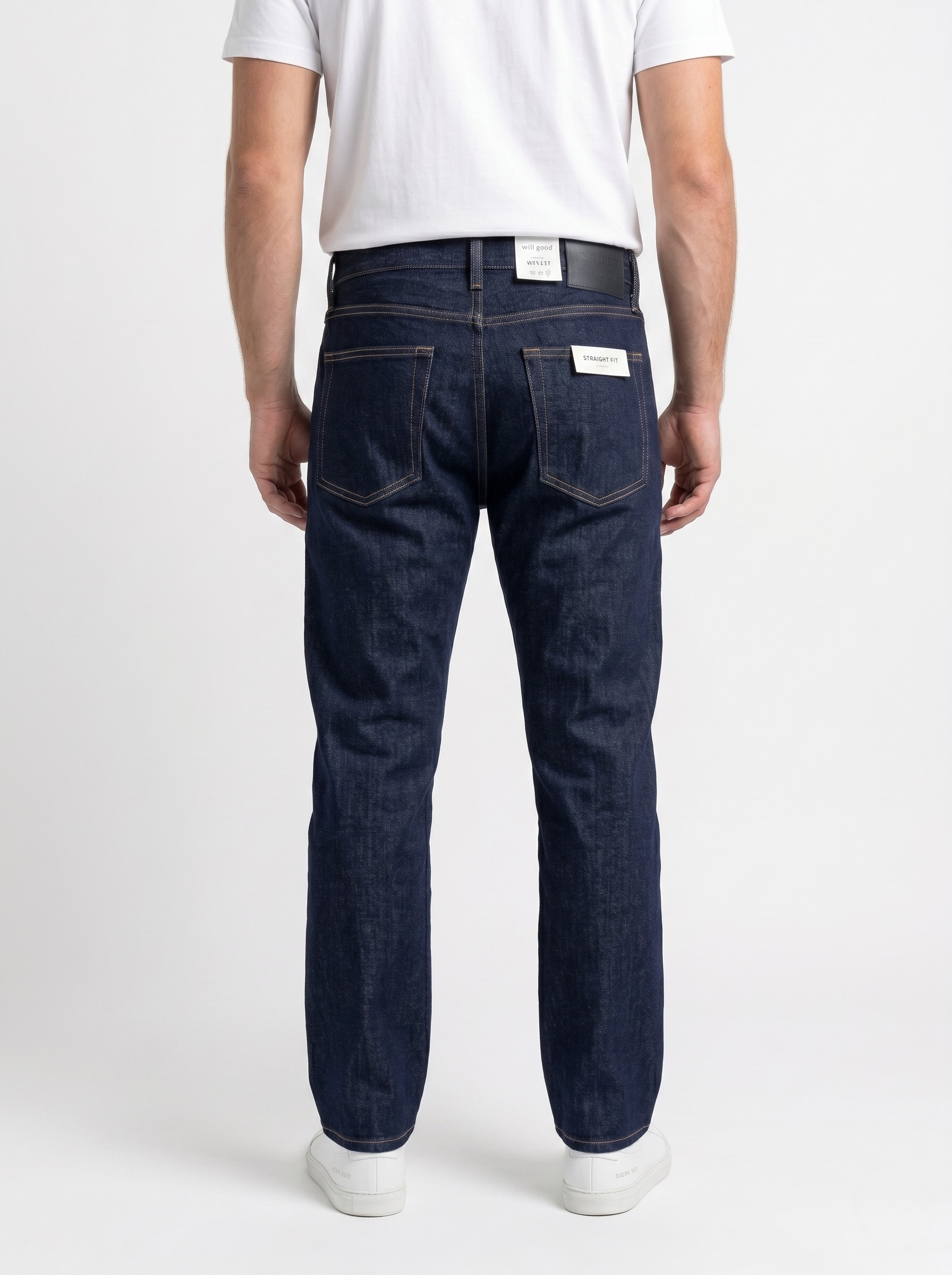 Dark Blue Straight Fit Jeans