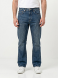 Blue Faded Bootcut Jeans