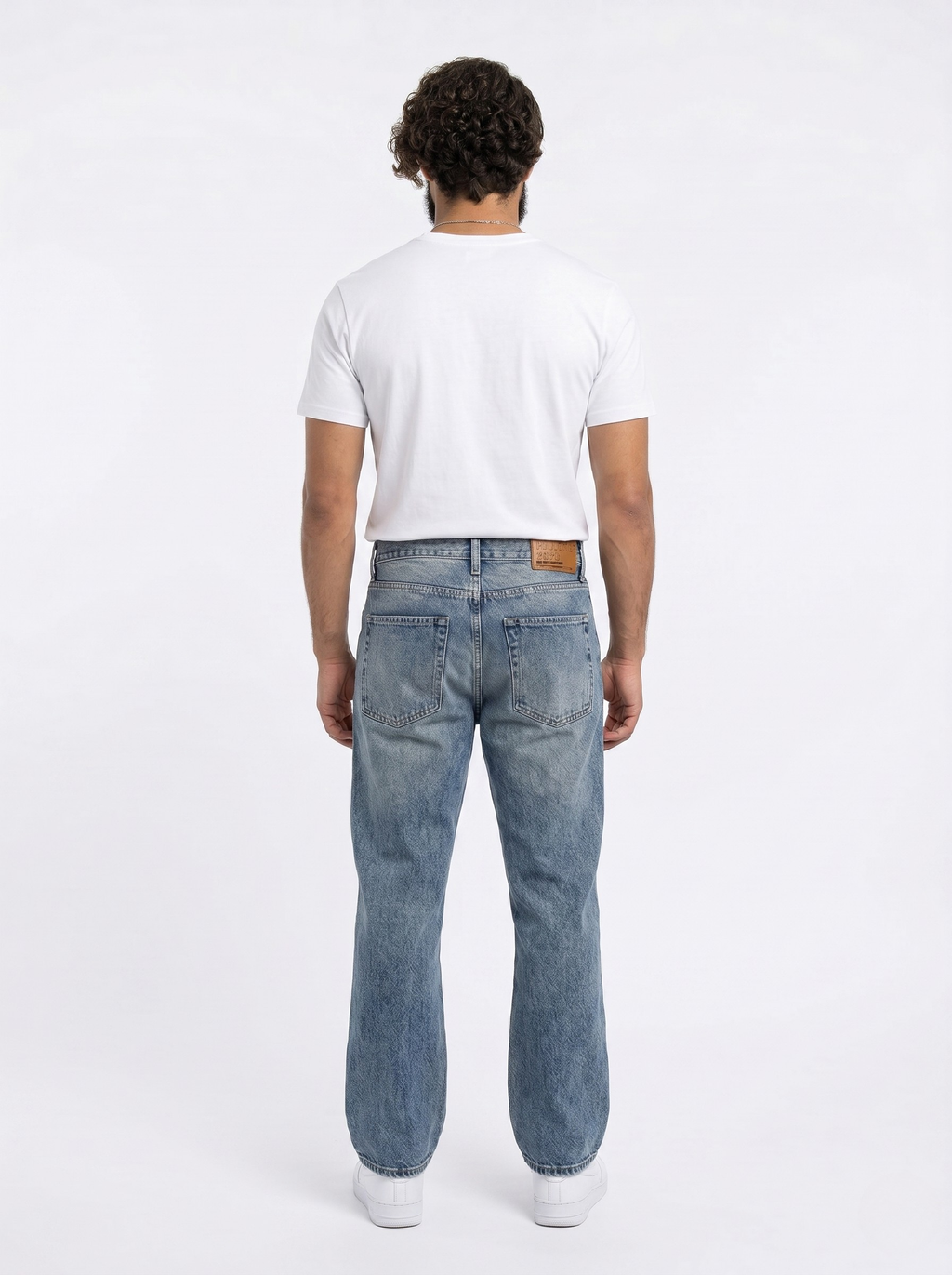 Washed Blue Bootcut Jeans
