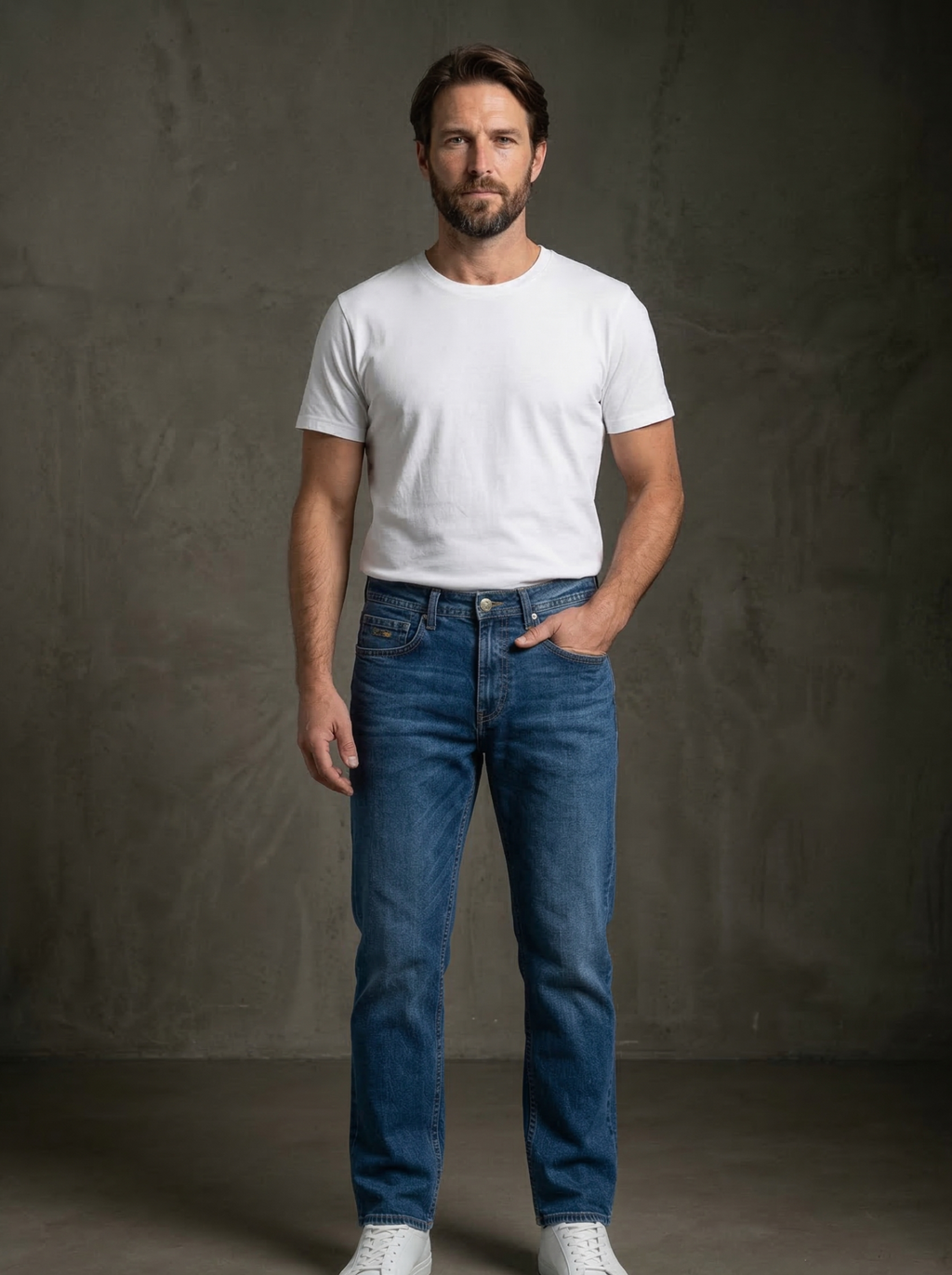 Blue Comfort Fit Jeans