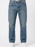 Washed Blue Straight Fit Jeans