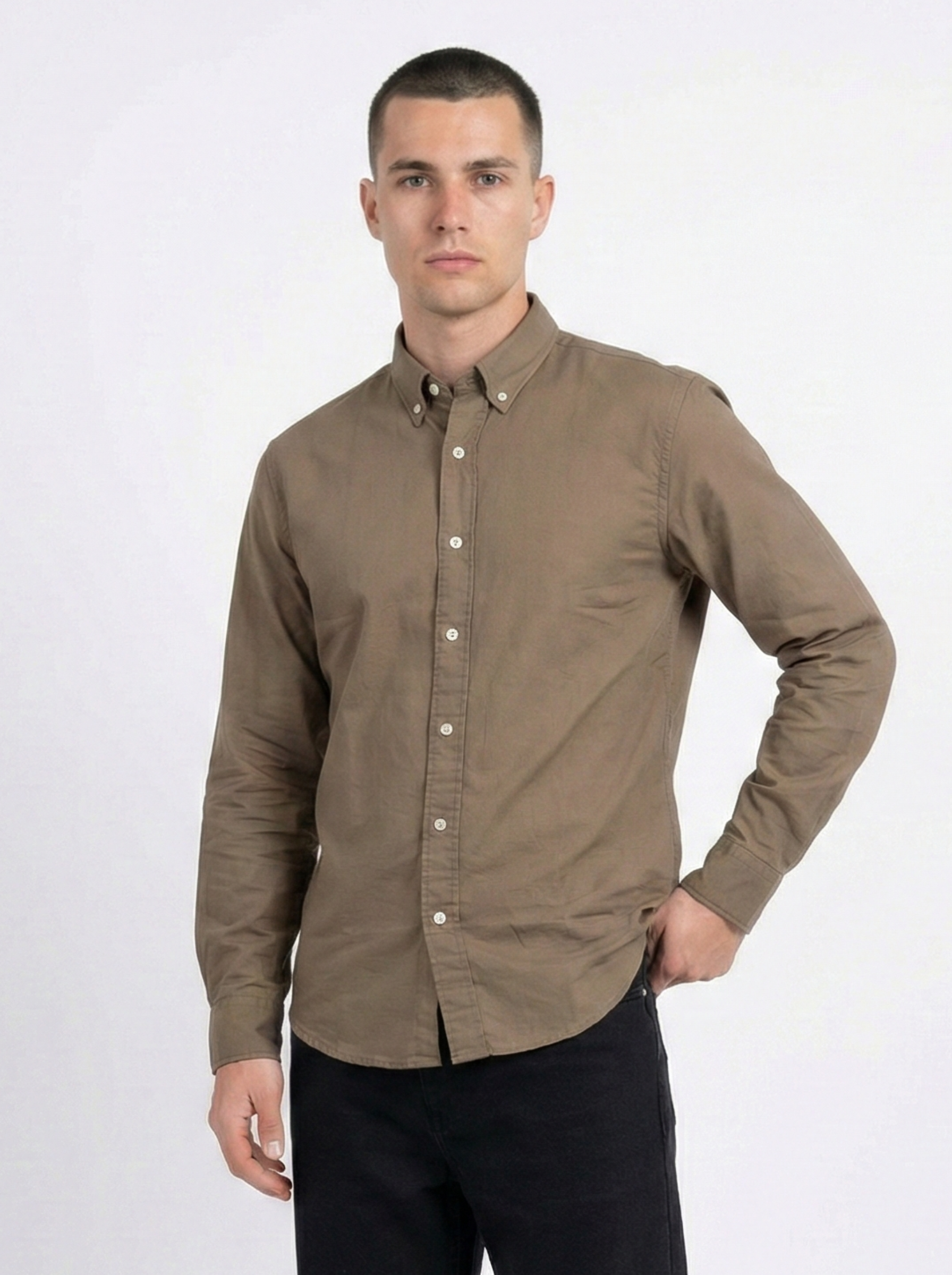 Light Brown Oxford Shirts