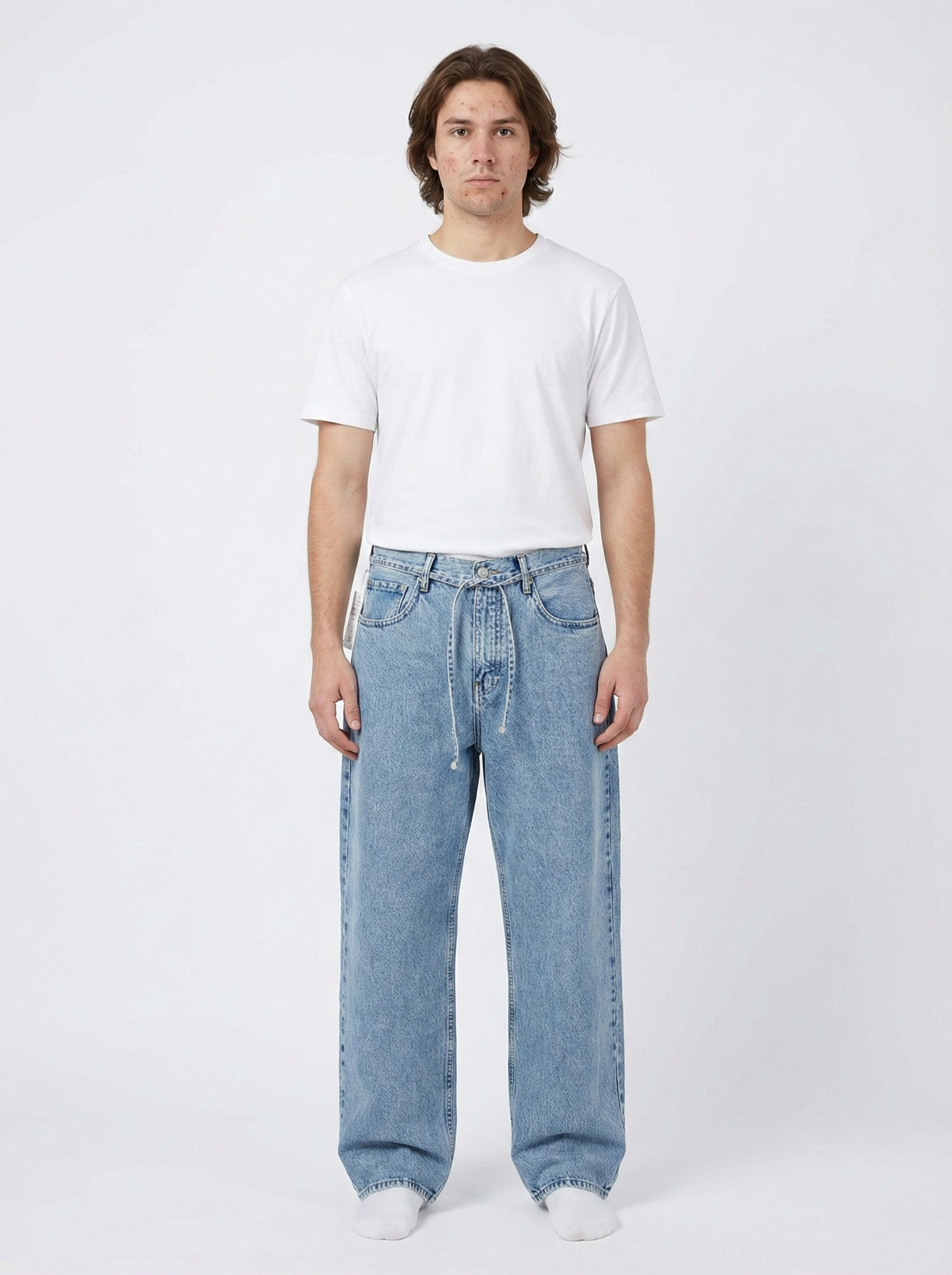 Sky Blue Baggy Jeans