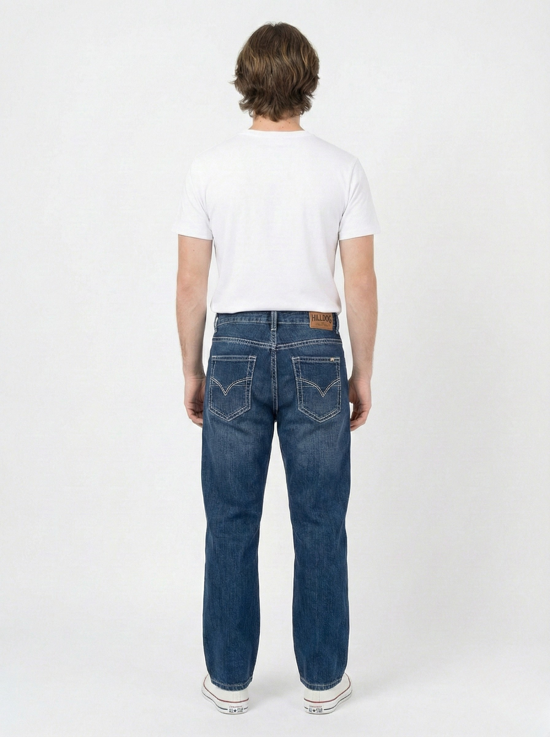 Blue Straight-Fit Jeans