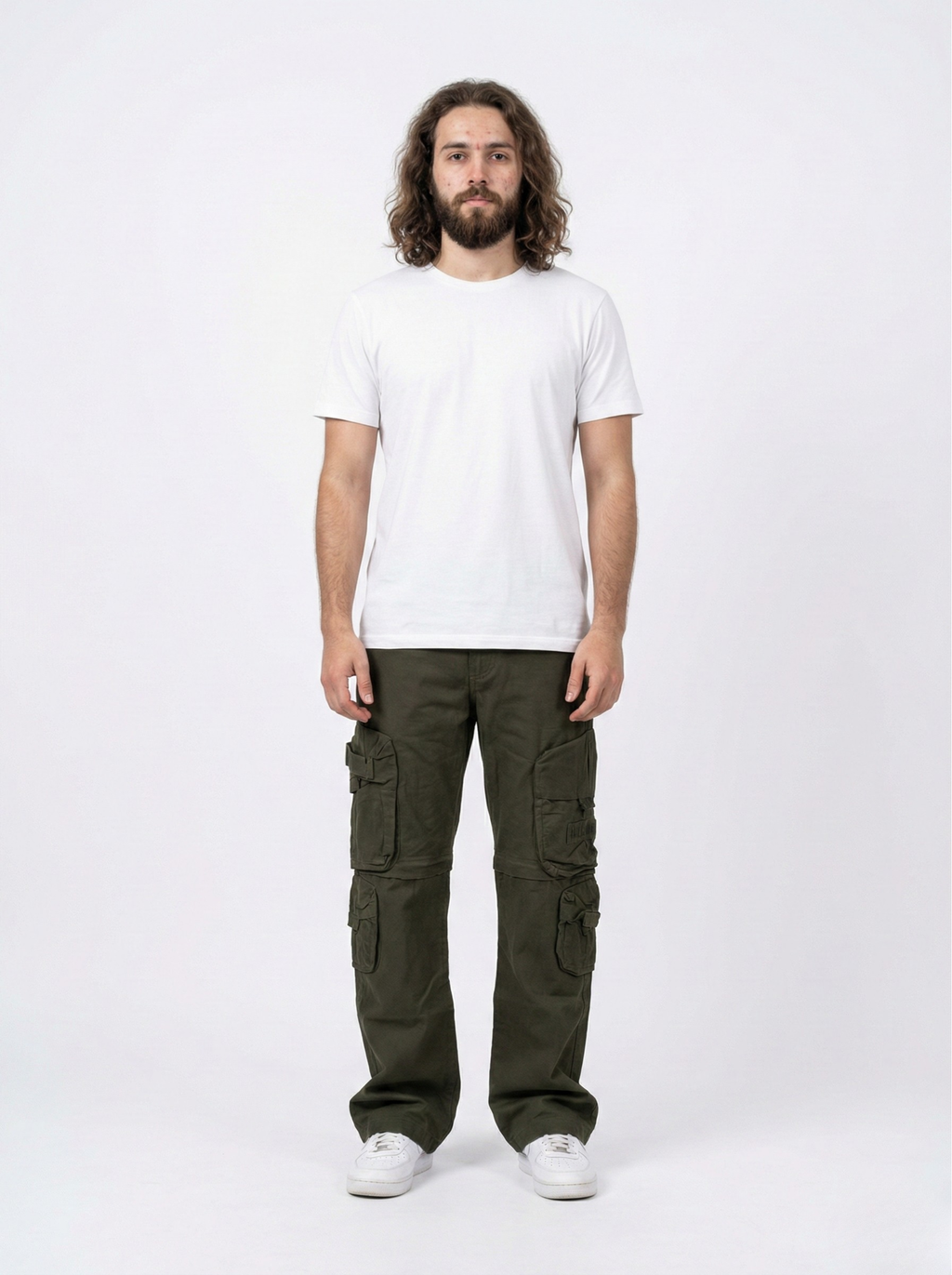 Dark Olive Cargo Pants