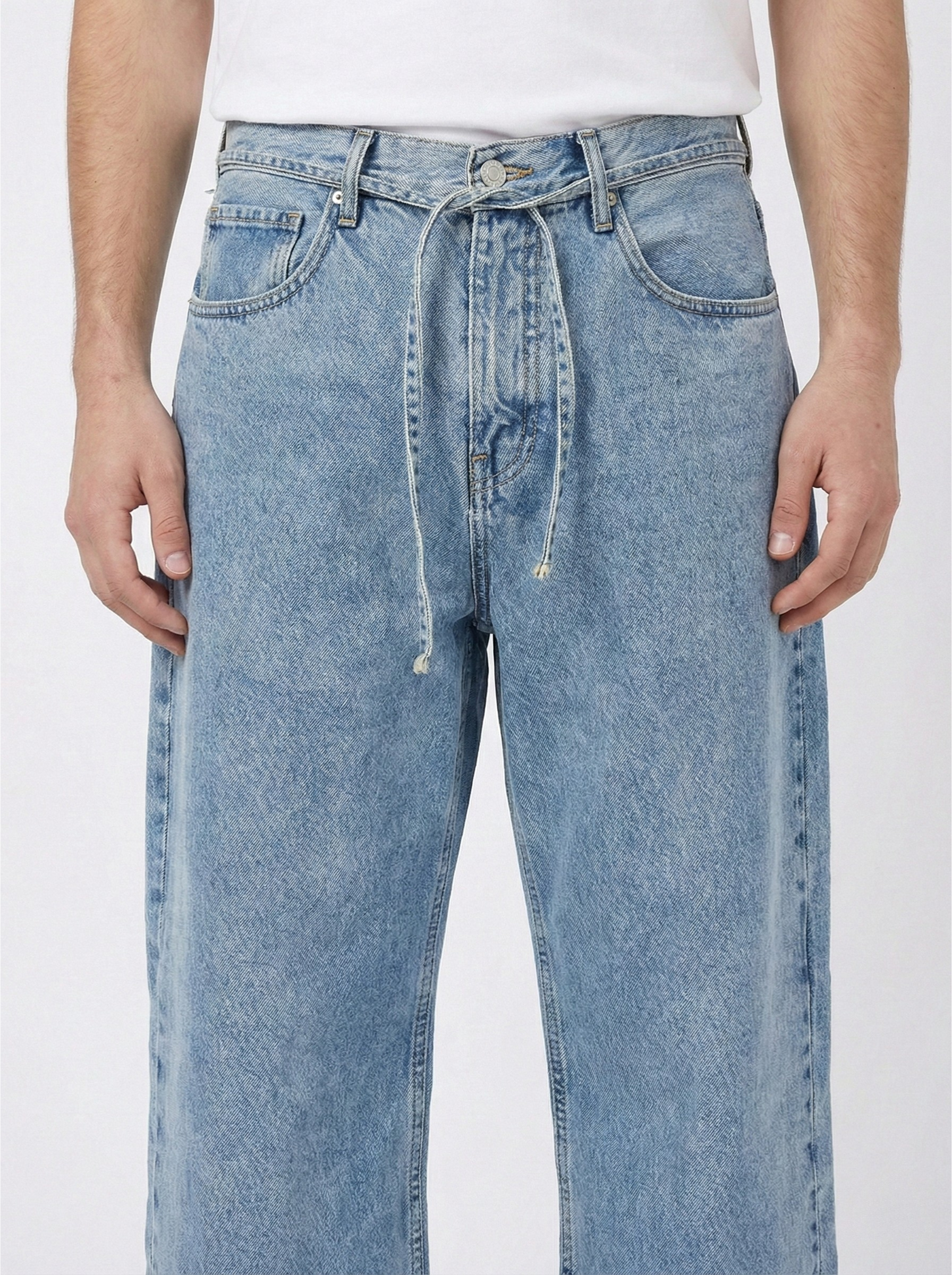 Sky Blue Baggy Jeans