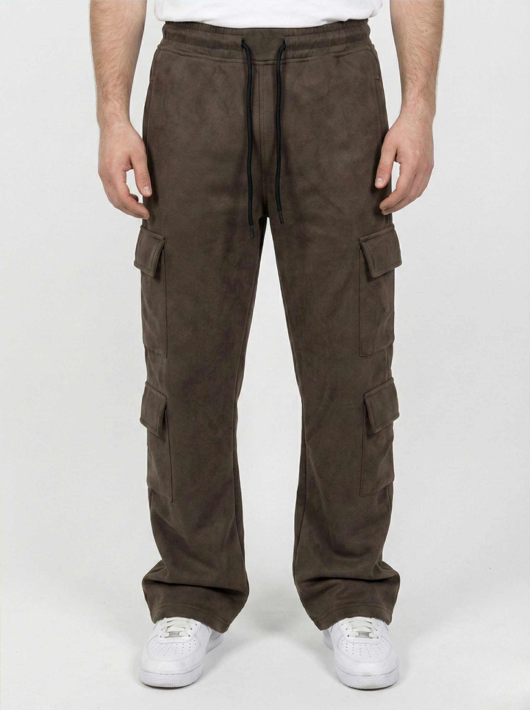 Brown Cargo Fleece Lower