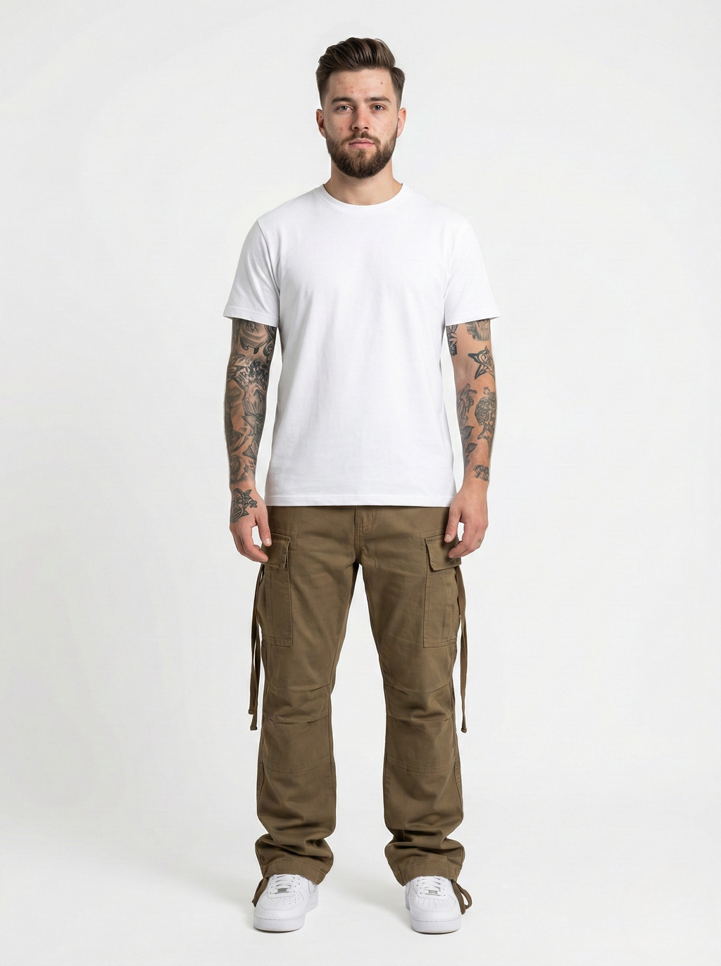 Tan Beige Cargo Pants