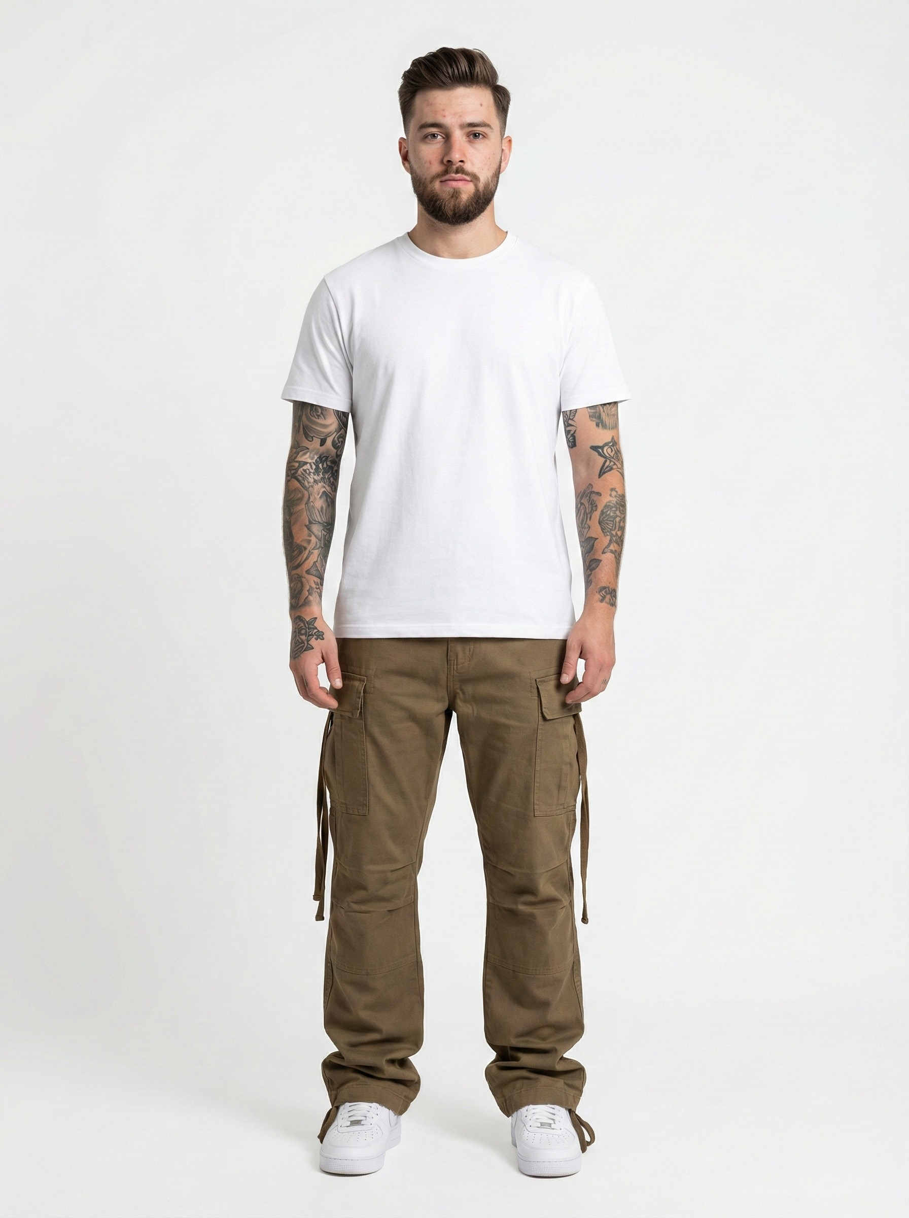 Tan Beige Cargo Pants