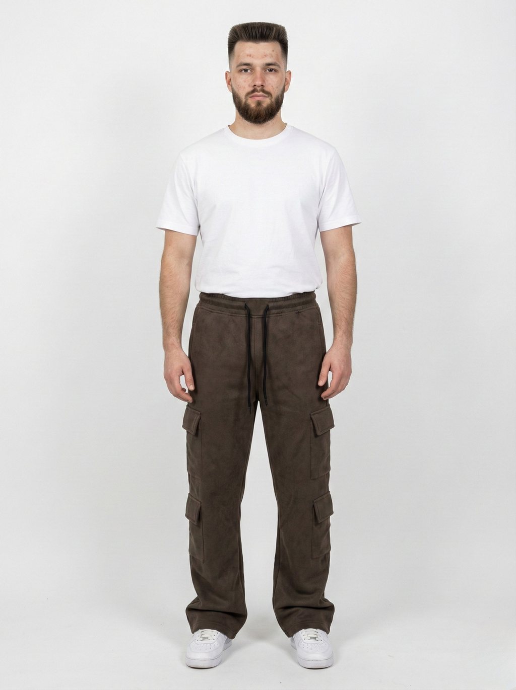 Brown Cargo Fleece Lower
