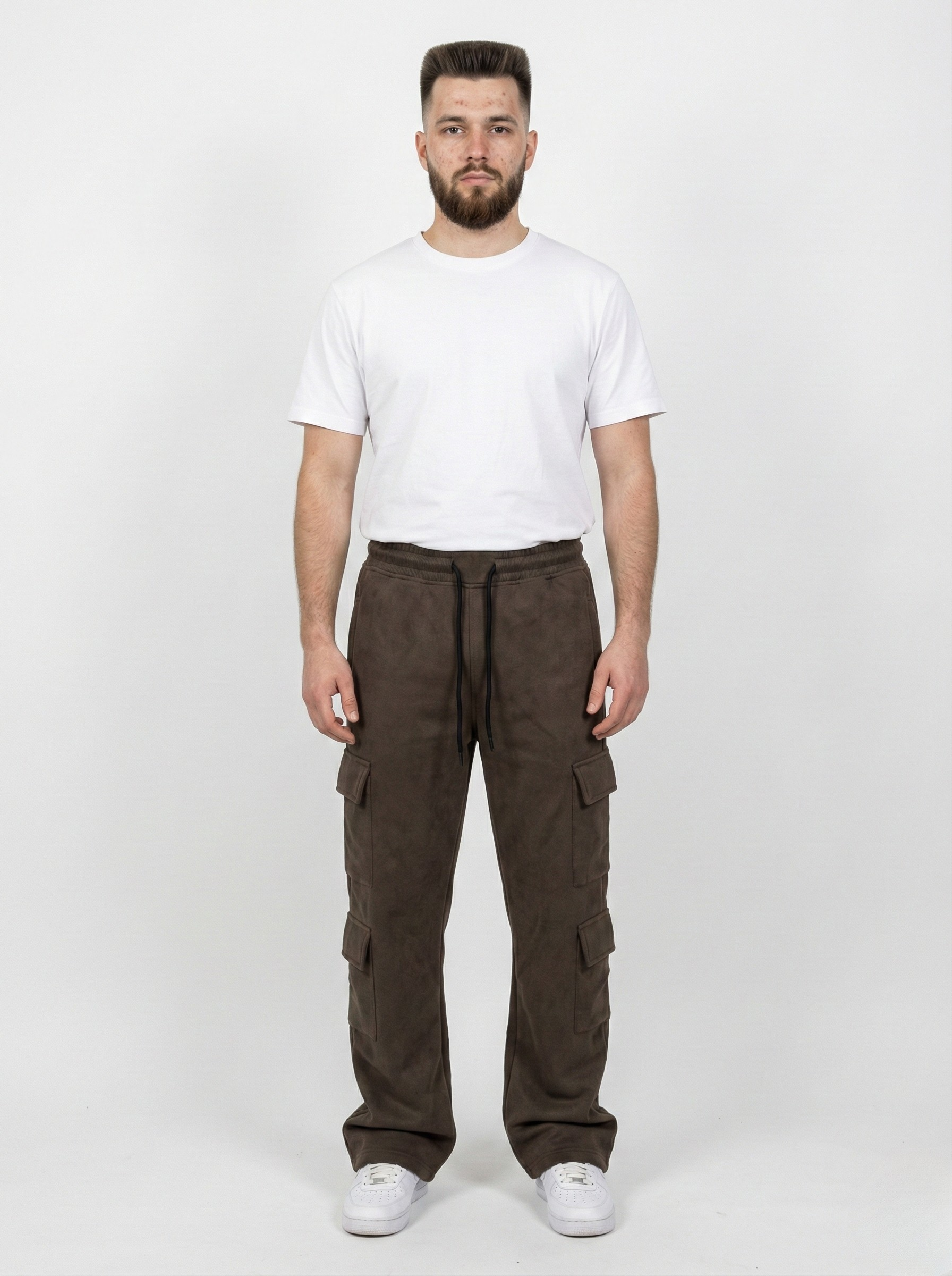 Brown Cargo Fleece Lower