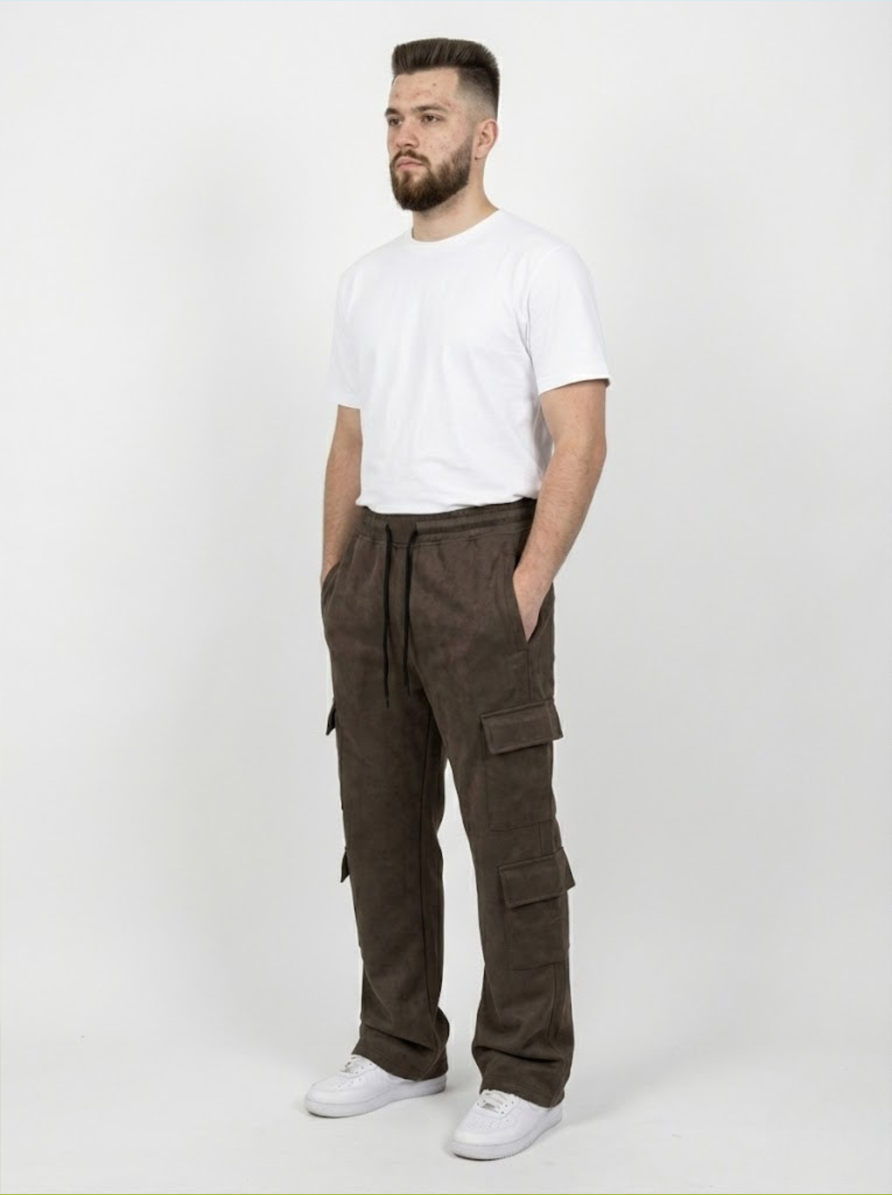 Brown Cargo Fleece Lower