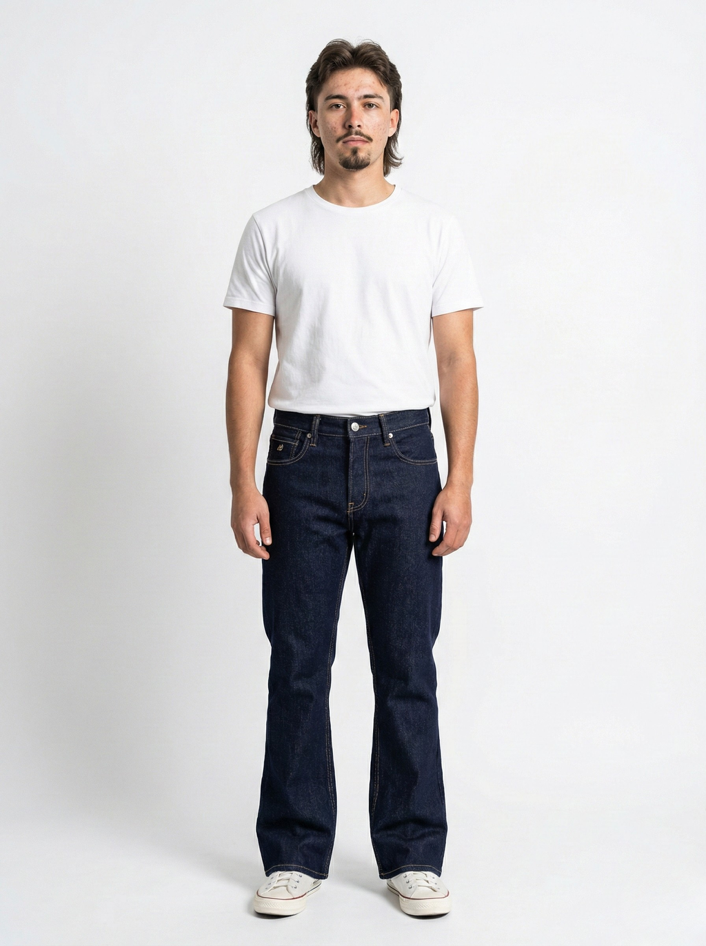 Blue Bootcut Jeans