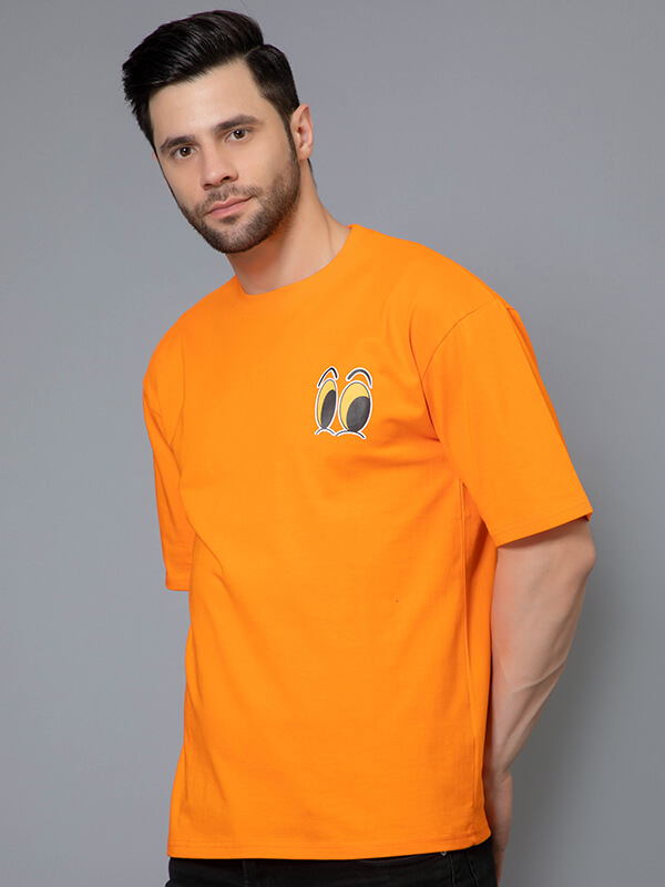 Hd orange eye oversized Tshirt